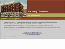 Tablet Screenshot of henryclayhouse.com